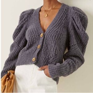 Ulla Johnson Emmy alpaca-blend cardigan in Periscope